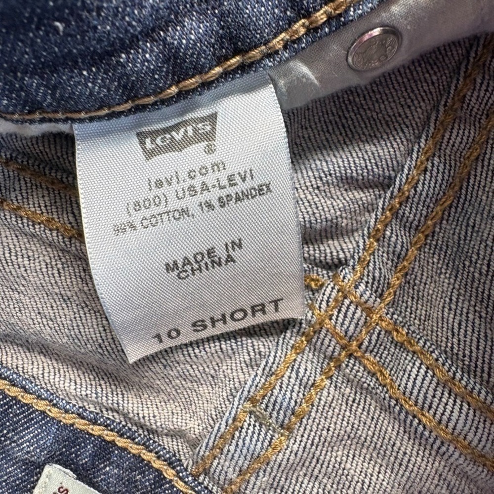 Levis 512 Jeans Womens 10 Short Blue Bootcut Perfectly Slimming Flap Pockets - Picture 11 of 13